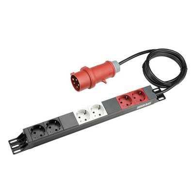Adam Hall 19 inch 16A/5P stroomverdeler