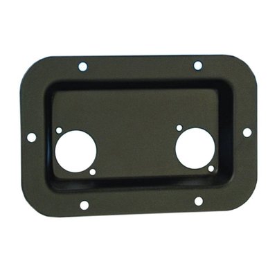 Adam Hall Inbouwschotel 2x D-Size zwart
