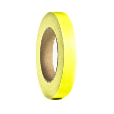 Adam Hall Gaffa tape neon 19mm 25m geel