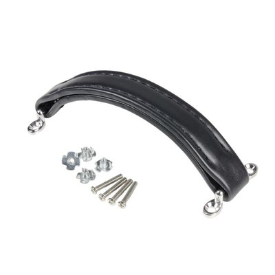 Adam Hall 3414BLK lederen opbouwhandvat zwart lang