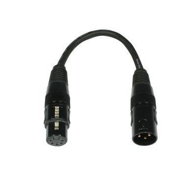 Accu-cable AC-DMXT/3M5F DMX verloop van 3p naar 5p