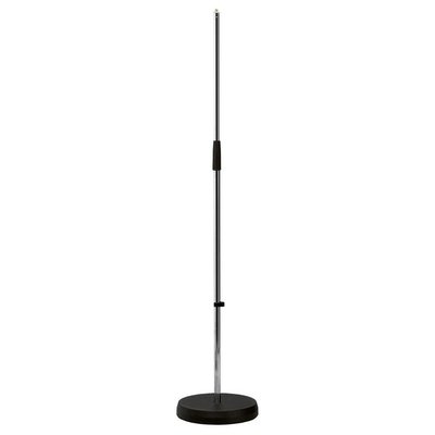 K&M 260 Microfoonstatief met ronde voet zwart