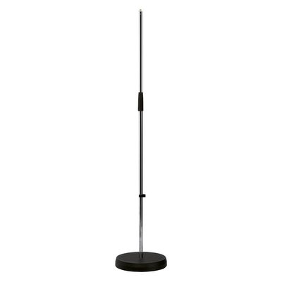 K&M 26000 Microfoonstatief zonder hengel met ronde voet nikkel