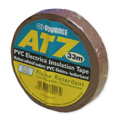 Advance AT7 PVC tape 15mm 33m bruin