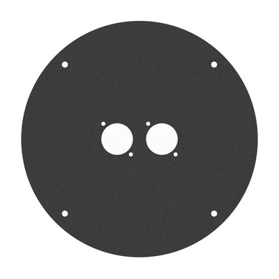 Adam Hall 70225D2 plaat voor 70225 met 2x D-size gat