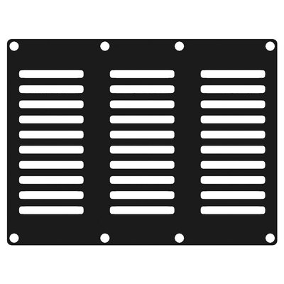Caymon CASY302/B ventilatieplaatje 3 space
