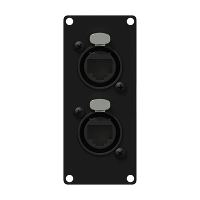 Caymon CASY168/B 2x Ethercon naar RJ45 plaatje 1 space