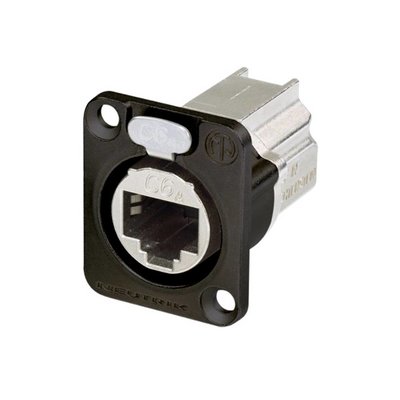 Neutrik NE8FDX-P6-B Etherner CAT6E doorvoer chassisdeel zwart