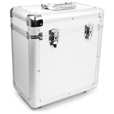 Power Dynamics RC80 Vinyl Record case voor 12 inch platen zilver