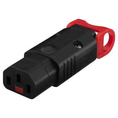 Monacor IEC C13 stekker met IEC lock