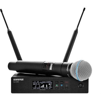 Shure QLXD24E-Beta 58A draadloze microfoon