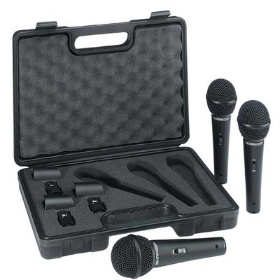 Behringer XM1800S Set met 3 dynamische microfoons
