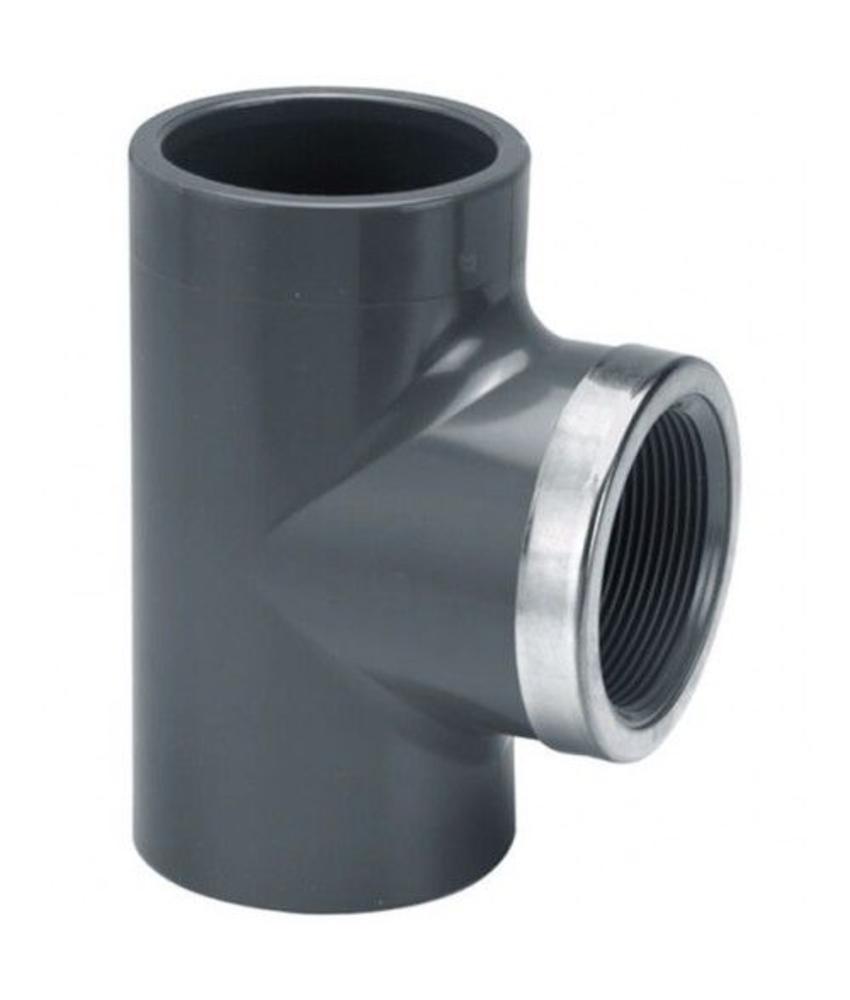 VDL PVC Tstuk 90 graden met binnendraad Eigen voorraad IrriTech