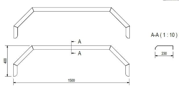 Aluminium-Riffelblech-Kotflügel aanhangwagendirect.nl Tandem-Kotflügel Alu