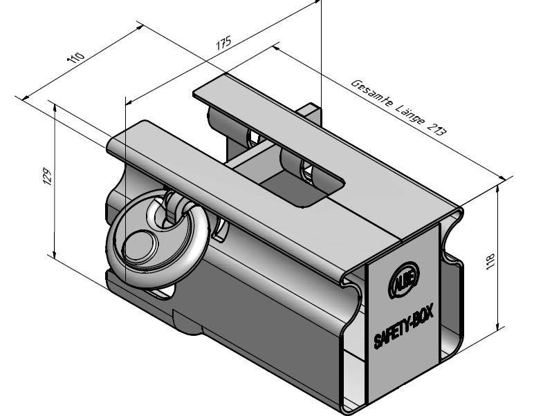 technische tekening albe disselslot