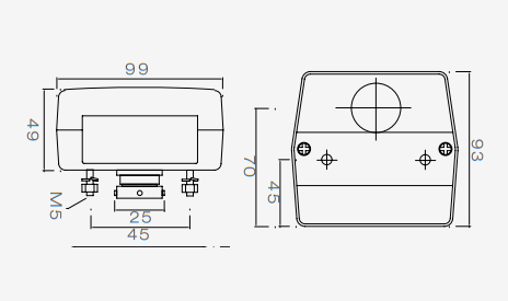 Technische Zeichnung Aspöck 4 Meter 7-polig Minipoint Beleuchtungsset