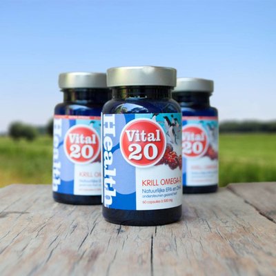 Vital 20 Krill Olie Omega-3 Extra Strong 3 stuks, voordeelaanbieding