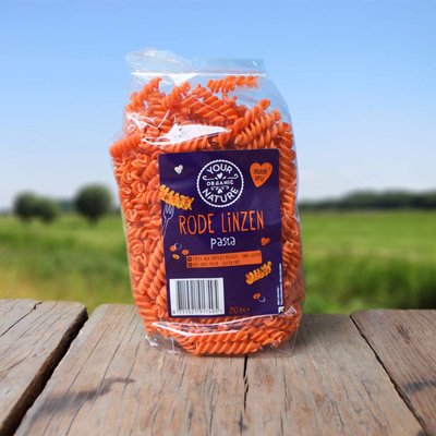 Rode Linzen Pasta