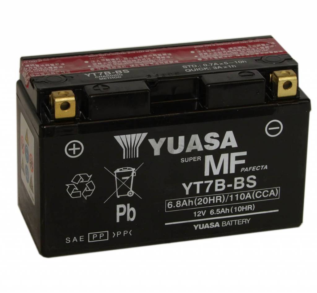 Yuasa YT7B-BS GEL Battery - CafeRacerWebshop.com