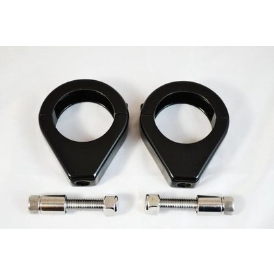 41MM Blinker Halterungen Satz Schwartz