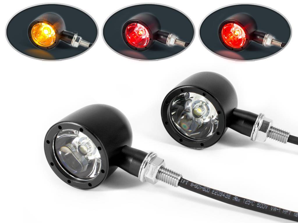 Integrated CREE LED Turn Signals / Taillight CNC ... harley wiring harness free download 