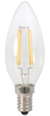 LED Gloeilamp Bulb E14 Kleine Fitting Warm Wit 4 Watt - 3 stuks
