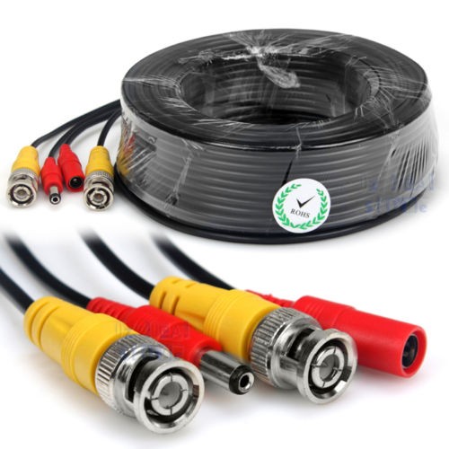20 meter CCTV Kabel Combikabel Coax BNC RG59 + Voeding