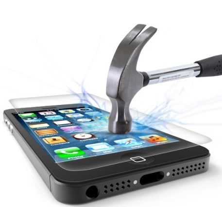 Sterke Tempered Glass Screenprotector iPhone 5S