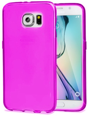 TPU Hoesje Samsung Galaxy S6 Edge Transparant Roze