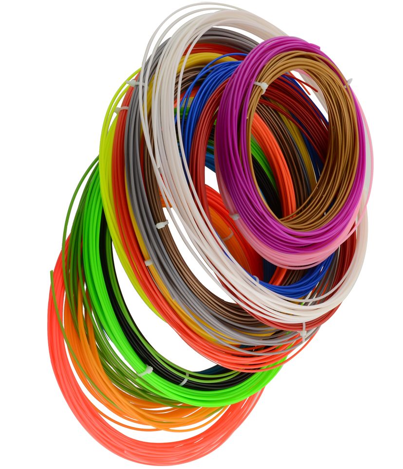 27 kleuren 3D printer pen filament (27 x 10 meter)