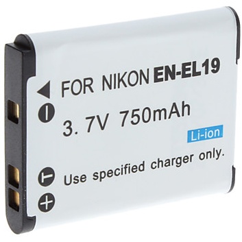 Accu - Batterij voor Nikon EN-EL19 - 750 mAh