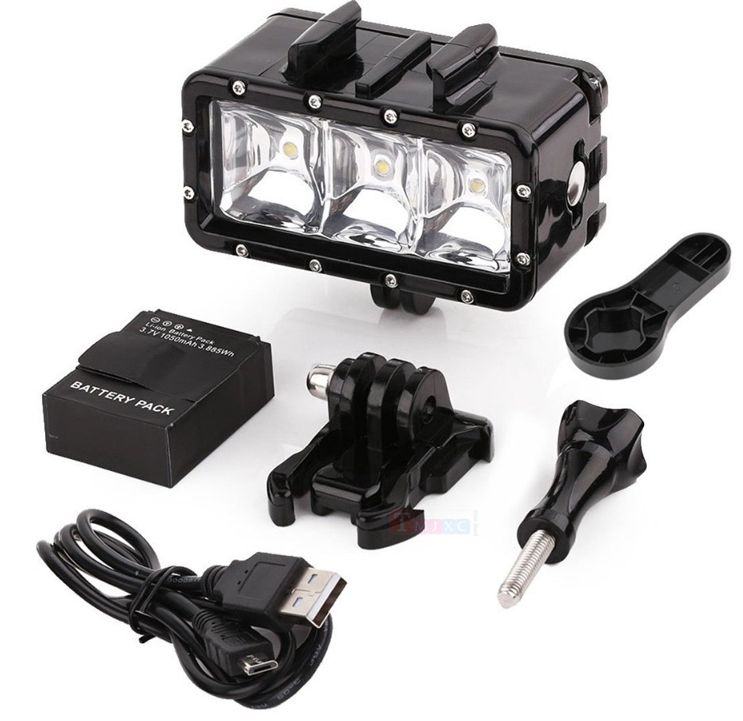 GoPro Hero Onderwater LED Verlichting Licht POV Waterdicht Geeektech ... GoPro Hero Onderwater LED Verlichting Licht POV Waterdicht Geeektech ...