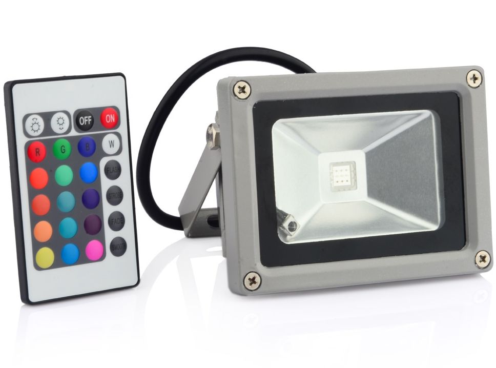 10W LED Schijnwerper Bouwlamp RGB Verstraler