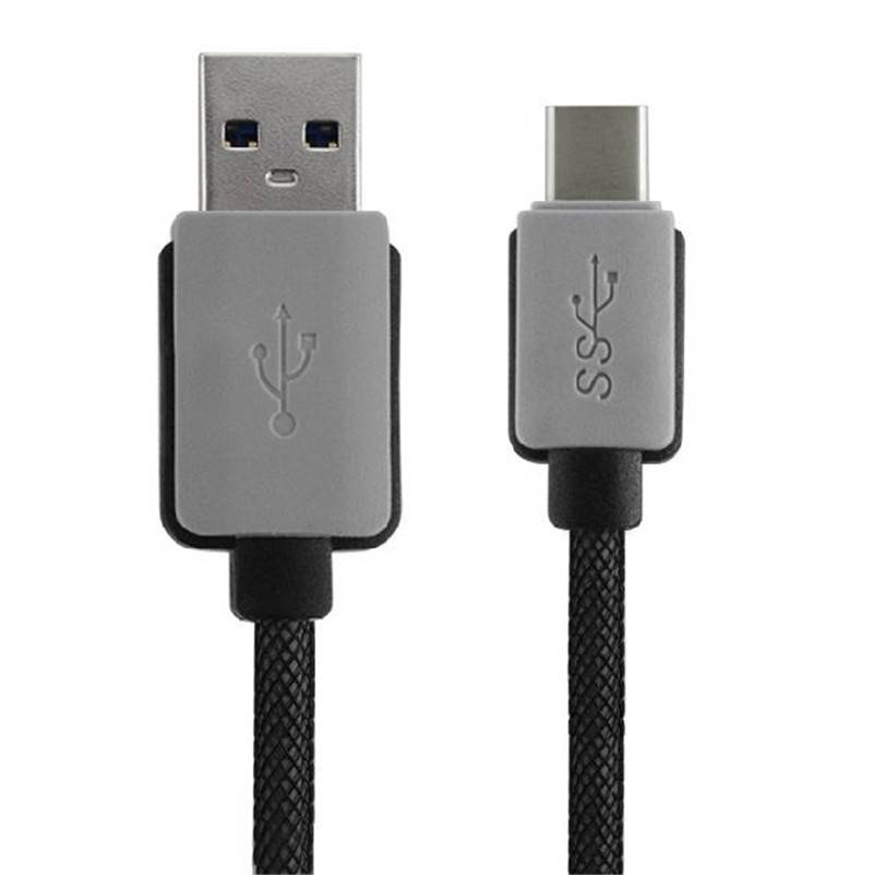 USB-C Kabel 3 meter datakabel USB - USB-C Heavy Duty Nylon