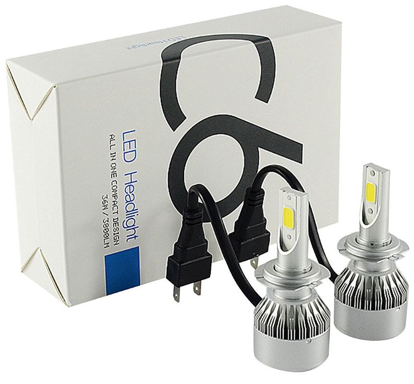 LED Lamp Head Koplamp Xenon H4 Set 6000K