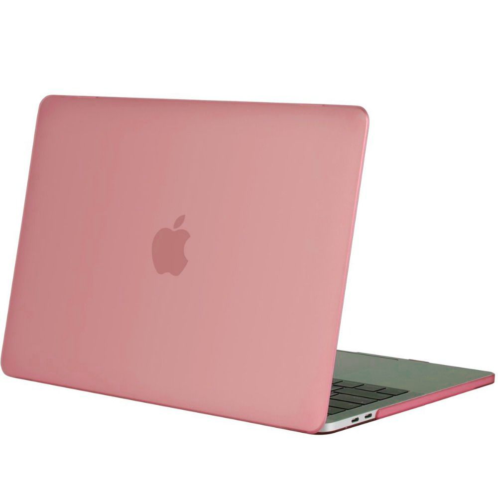 Hardshell Rubber Cover Case Mat MacBook Pro 15 inch (2016) Roze