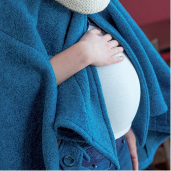 Cape Poncho für schwangere Frauen, junge Mütter, Rollstuhlfahrerinnen und Seniorinnen