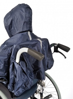 Regenmantel für Rollstuhlfahrer - Regenponcho mit Ärmel von Wi-Care