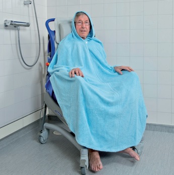 Badecape für Menschen mit Handycap - mit besonderen Bedürfnissen