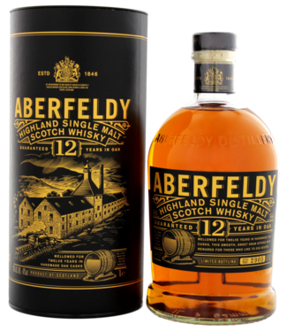 Aberfeldy Goldbarrenbox 12 Years Highland Single Malt Scotch Whisky 40°  70cl commander en ligne