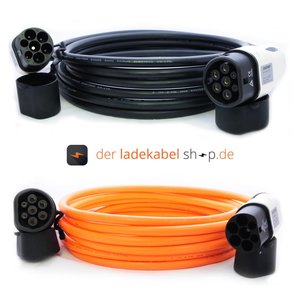 Dostar Typ 2 (männlich/male) auf Typ 2 (weiblich/female) Ladekabel, 16A, 3 Phasen, 8m