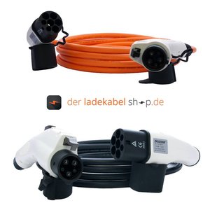 Dostar Typ 2 (männlich/male) auf Typ 1 (weiblich/female) Ladekabel, 16A, 1 Phase, 8m