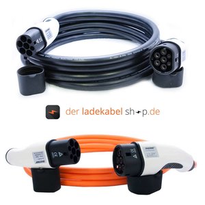 Dostar Typ 2 (männlich/male) auf Typ 2 (weiblich/female) Ladekabel, 32A, 1 Phase, 6m