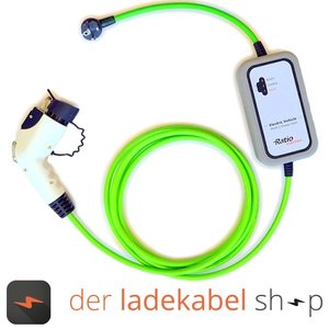 Ratio Transportabler Home Charger Typ 1 (weiblich/female) auf Schuko 10A, 1 Phase, 10 Meter