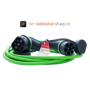 Ratio Typ 2 (männlich/male) auf Typ 2 (weiblich/female) Ladekabel nach Maß (16A mit 3 Phasen) - Länge: 4 Meter
