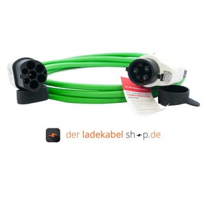 Ratio Typ 2 (männlich/male) auf Typ 1 (weiblich/female) Ladekabel nach Maß (32A mit 1 Phase) - Länge: 6 Meter
