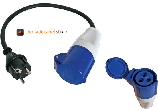 Adapter Schuko auf CEE-3pol