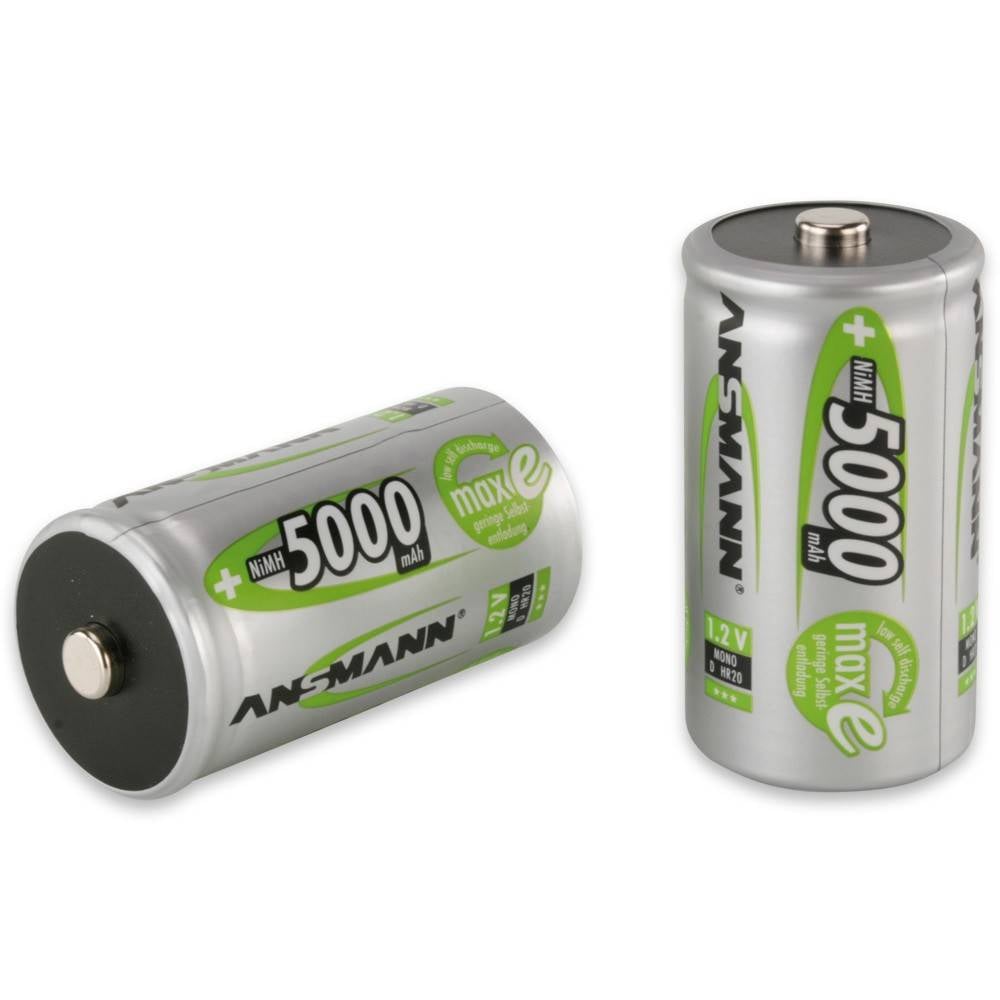 D Cell Oplaadbare Batterijen Ansmann MaxE 5000 MAh