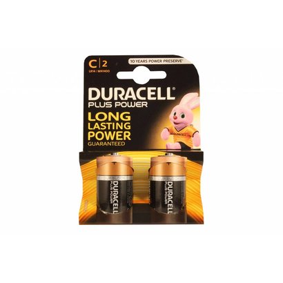 Type C cell batterijen Duracell plus blister 2 stuks