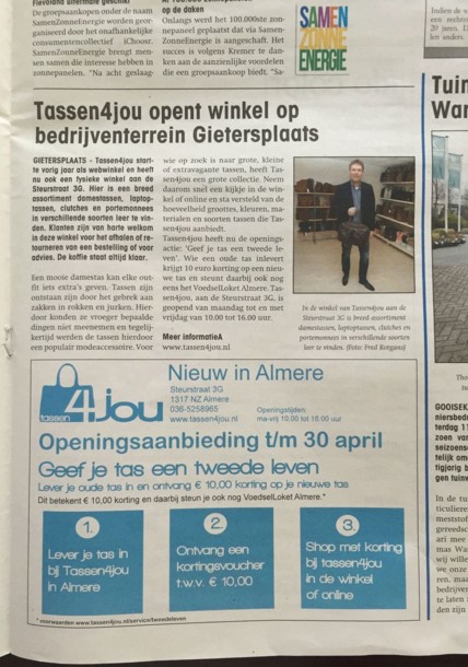 Tassen4jou in Almere deze Week